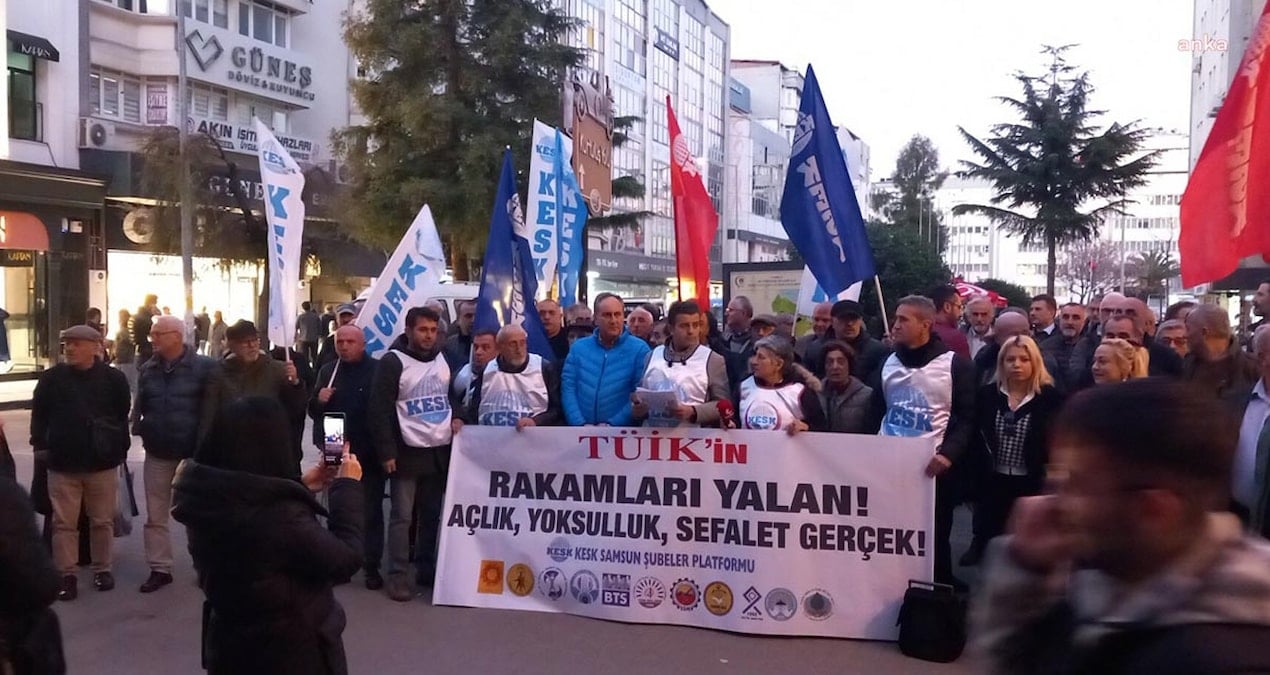 KESK’ten Samsun’da TÜİK tepkisi